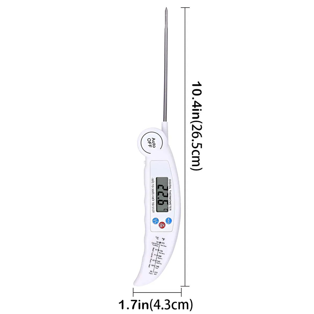 Digitalt Köks Termometer med Fällbar Probe – För Grill, BBQ och Matlagning